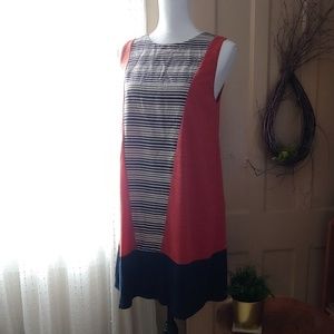 THML Color Block Shift Dress Sz M